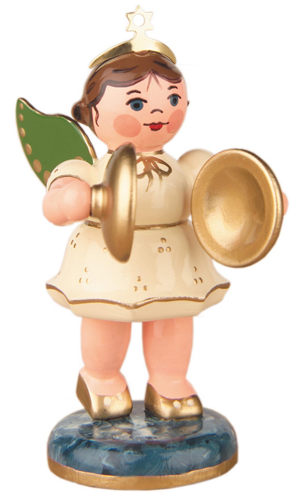 HUB - 121h0007 - Hubrig Volkskunst 'Engel mit Becken'