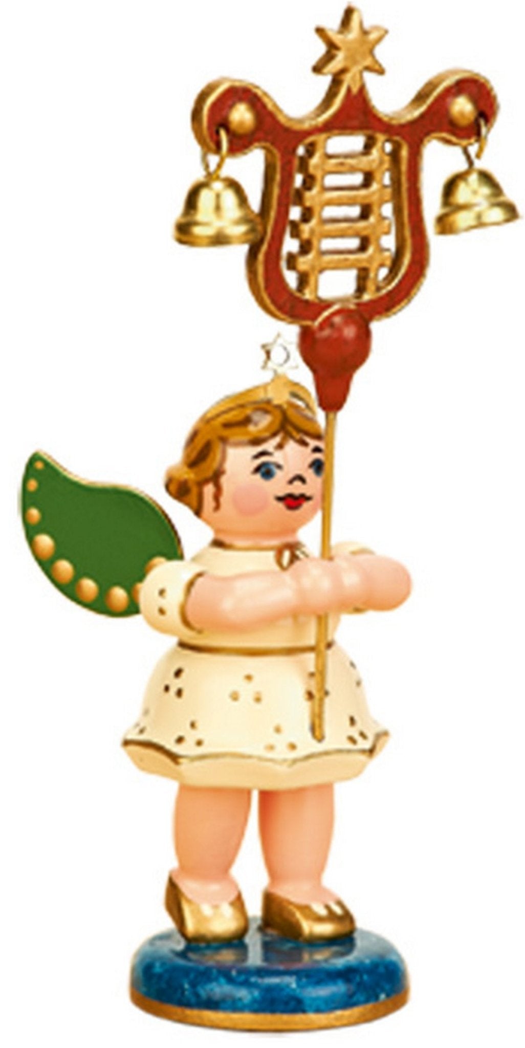 HUB - 121h0041 - Hubrig Volkskunst 'Engel mit Lyra 6,5cm'