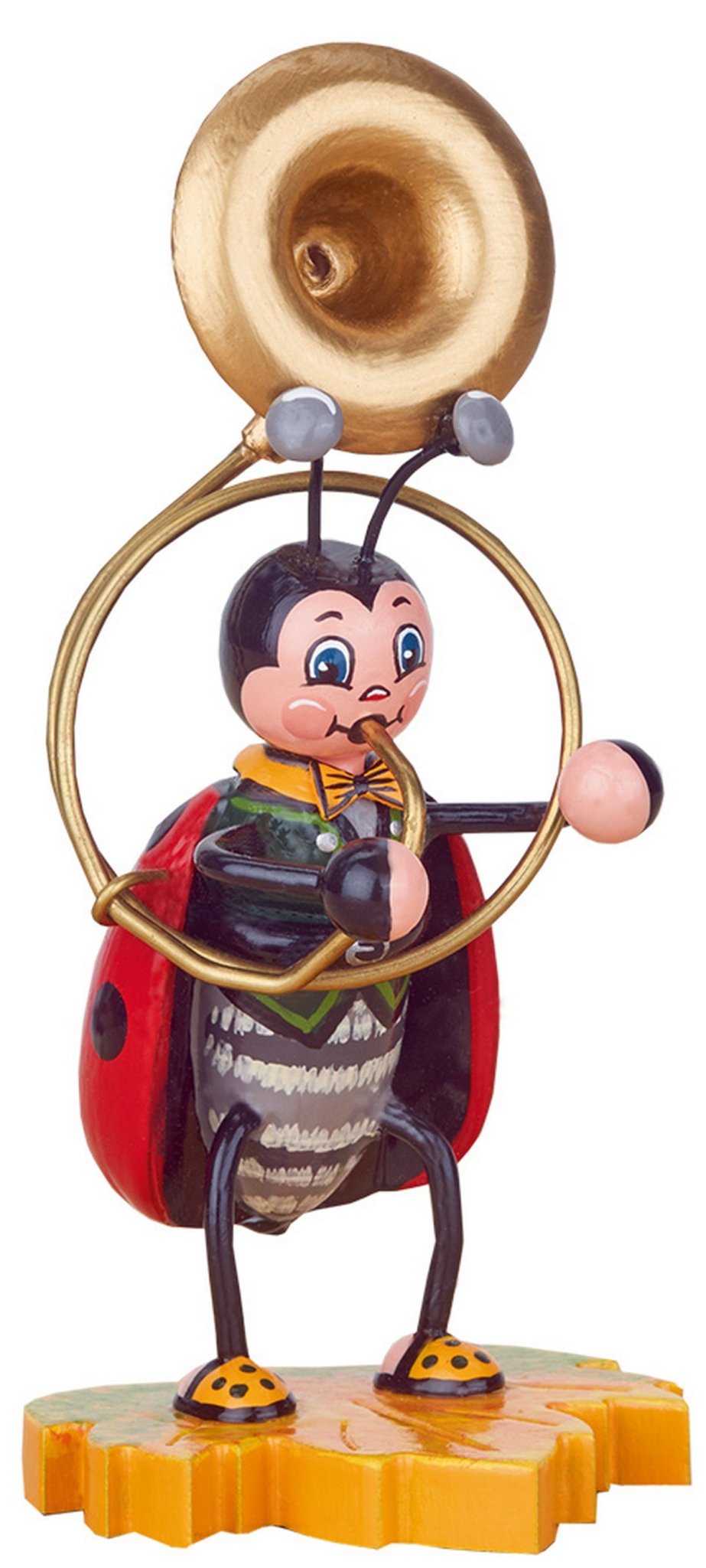 HUB - 307h0021 - Hubrig Volkskunst 'Marienkäfer mit Sousaphon'