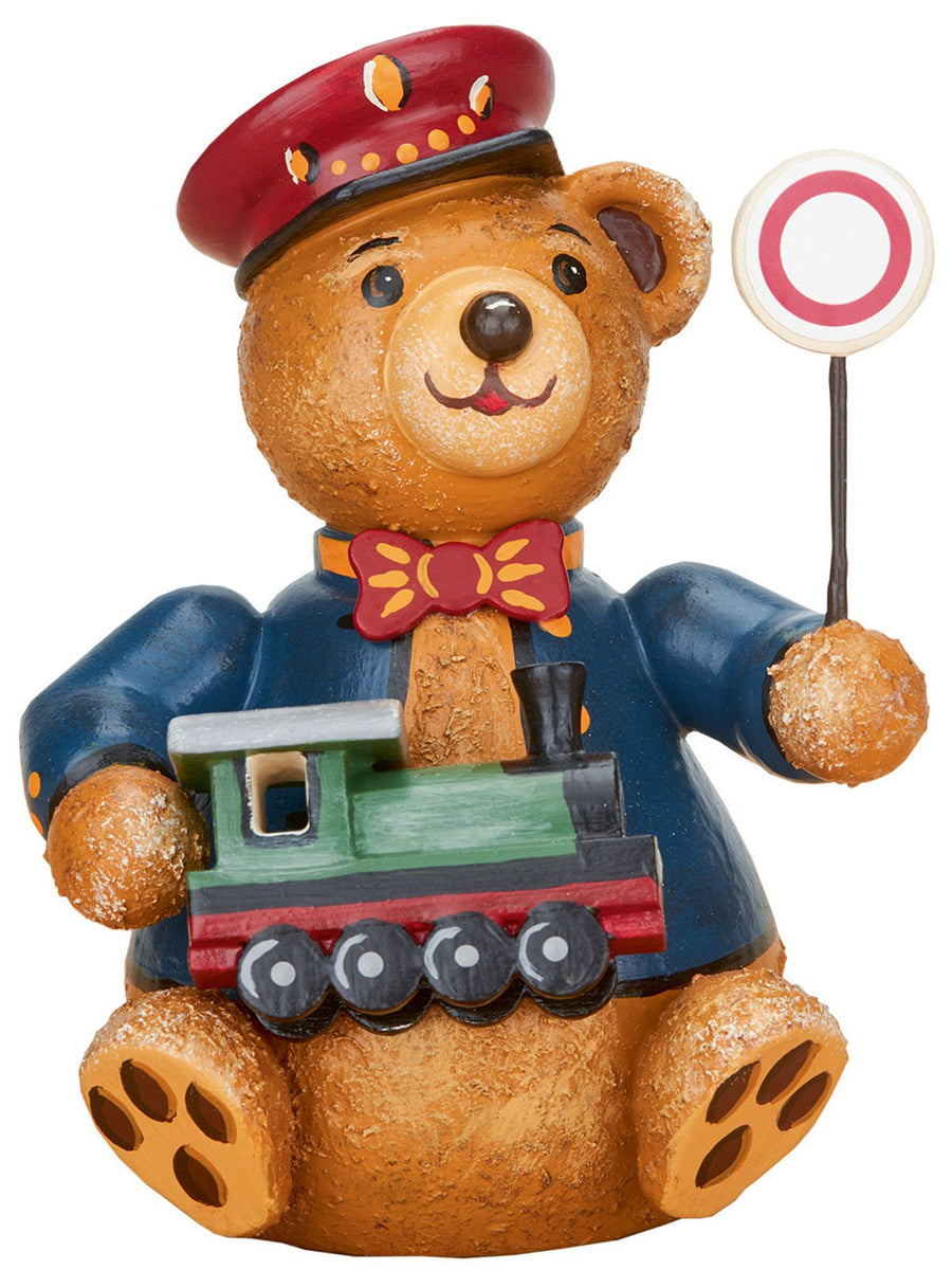Hubrig Volkskunst 'Teddy - mini - Eisenbahner - 7cm'-HUB-500h1003