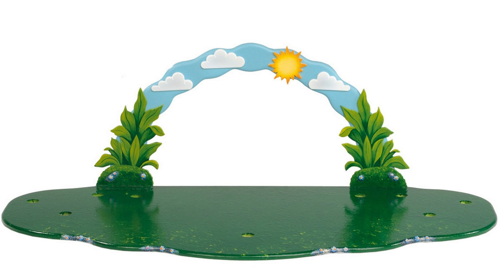 HUB - 252h0005 - Hubrig Volkskunst 'Wiese mit Himmelsbogen 80x38x27'