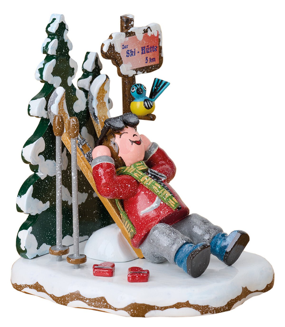 HUB - 110h0067 - Hubrig Volkskunst 'Winterkinder - Schöne Aussicht 9cm'