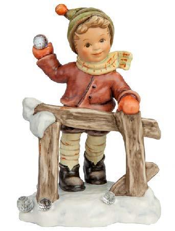 02 - 302 - 01 - 6 - Hummel Figur Schneeballschlacht 15cm Hum 2302 Figuren limitiert