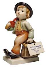 x01 - 011 - 35 - 2 - Hummel Figur Wanderbub 13cm 70 Jahre Archivkollektion Hum 11/0