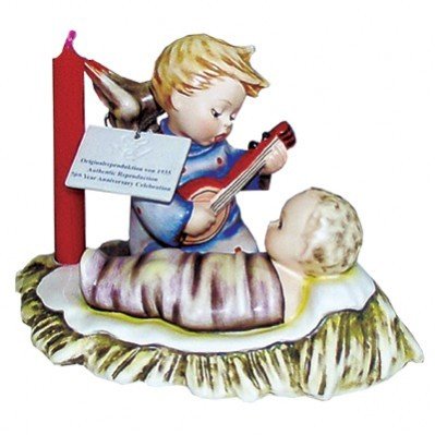 x09 - 624 - 35 - 4 - Hummel Figur Wiegenlied ohne Kerze 9x13cm 70 Jahre Archivkollektion Hum 24/I