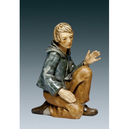 08 - 260 - 40 - 8 - Hummel Figuren, Figur Weihnachtskrippe Hirtenjunge kniend 18cm Hum 260/J