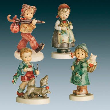01 - 624 - 90 - 7 - Hummel Set 4 Herzfiguren Hum 624 Figuren - limitiert