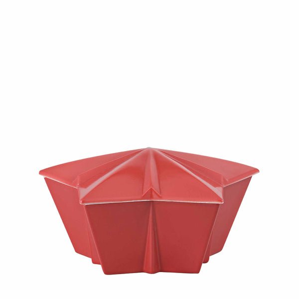 02434 - 725418 - 24995 - Hutschenreuther Xmas Geschenkserie Stern Rot - Dose 9cm
