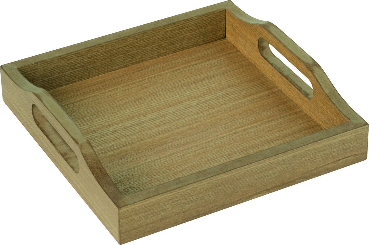 IHR - WTD10069 - IHR 'Holztablett mit Acryleinleger, quadratisch'