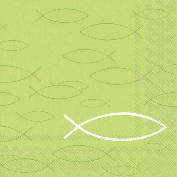 IHR - L574929 - IHR 'Lunch - Servietten "Peaceful Fish" grün'