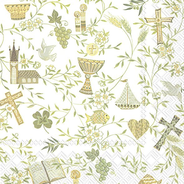 IHR - L597992 - IHR 'Lunch - Servietten "Symbols of Ceremony" 33x33cm'