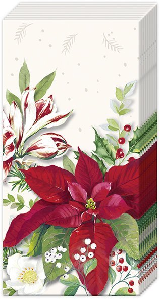 IHR 'Papiertaschentücher Christmas Florals white'-IHR-PT1016790