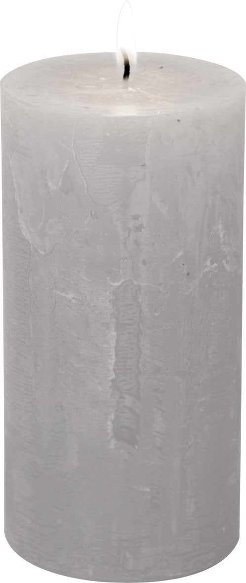 IHR - K141405 - IHR 'Stumpenkerze D7 x 14cm, silver'