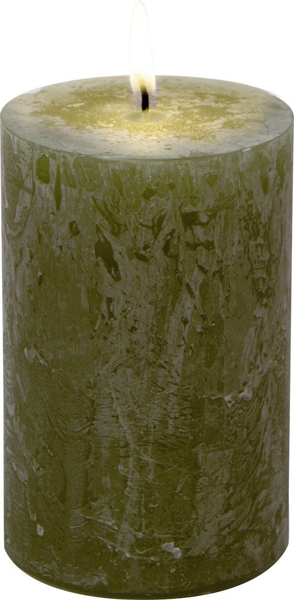 IHR 'Stumpenkerze Oliv, D7 x 11 cm'-IHR-K141128
