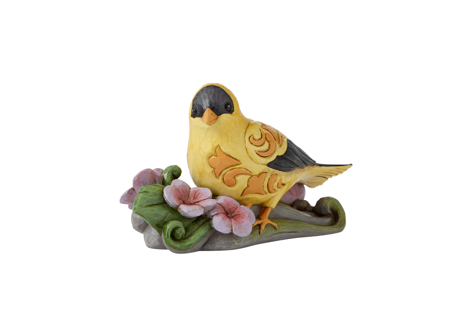 6010282 - Jim Shore - 'Figur Golden Harmony - Stieglitz / Goldfinch - h 11cm'