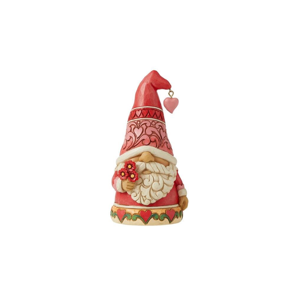 6010272 - Jim Shore - Figur 'Love Gnome with Red Hearts Hat - 13cm' 2022