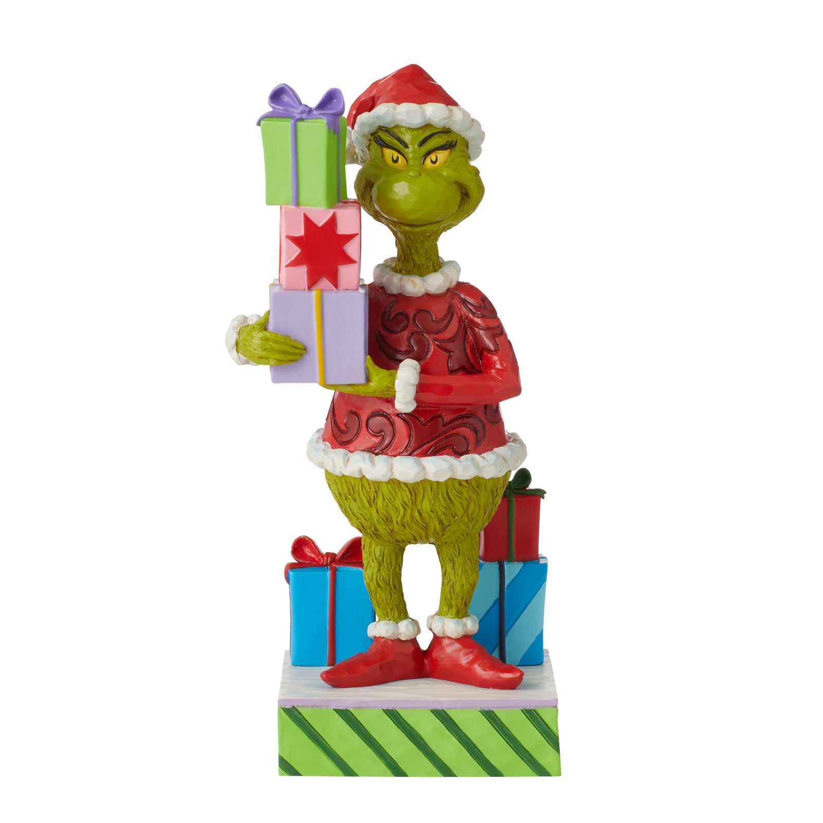 6010778 - Jim Shore - Grinch 'Grinch Holding Presents N' 2022