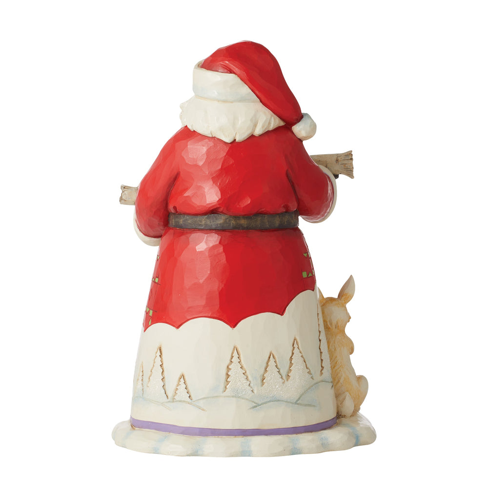 Jim Shore - Heartwood creek 'Happy Christmas to All (Santa with Woodland Animals Figurine) N' 2022-6010816
