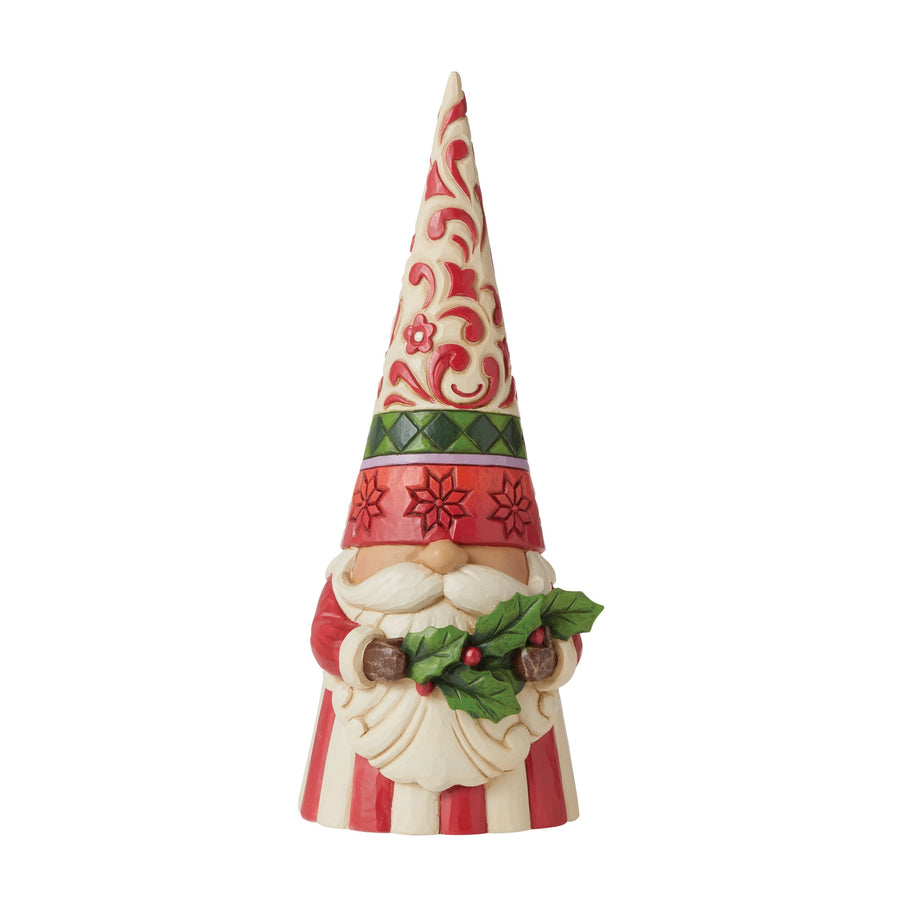 Jim Shore - Heartwood creek 'Holly Jolly Gnome (Gnome with Holly Figurine) N' 2022-6011155