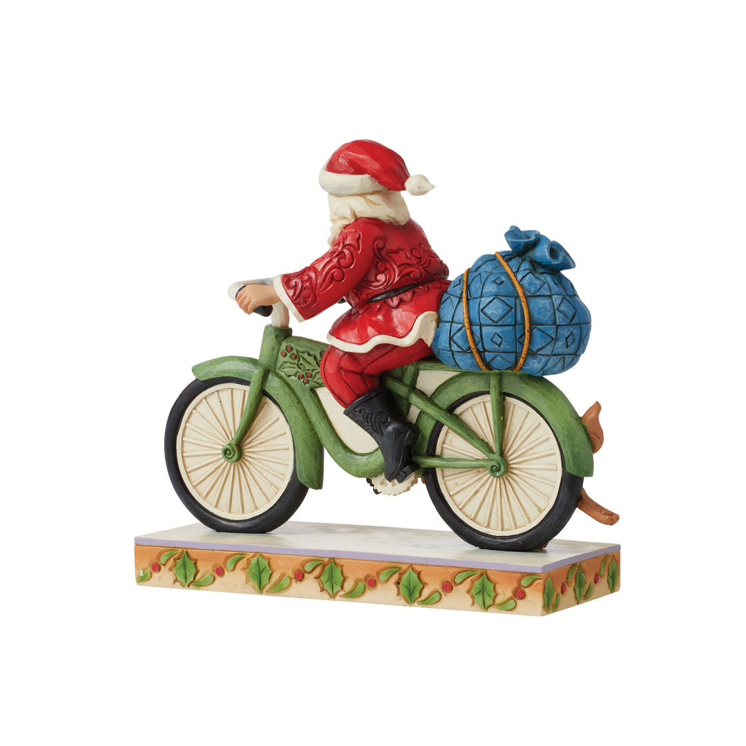Jim Shore - Heartwood creek 'Santa riding Bike Figurine - Santa auf dem Fahrrad' 2022-6010818