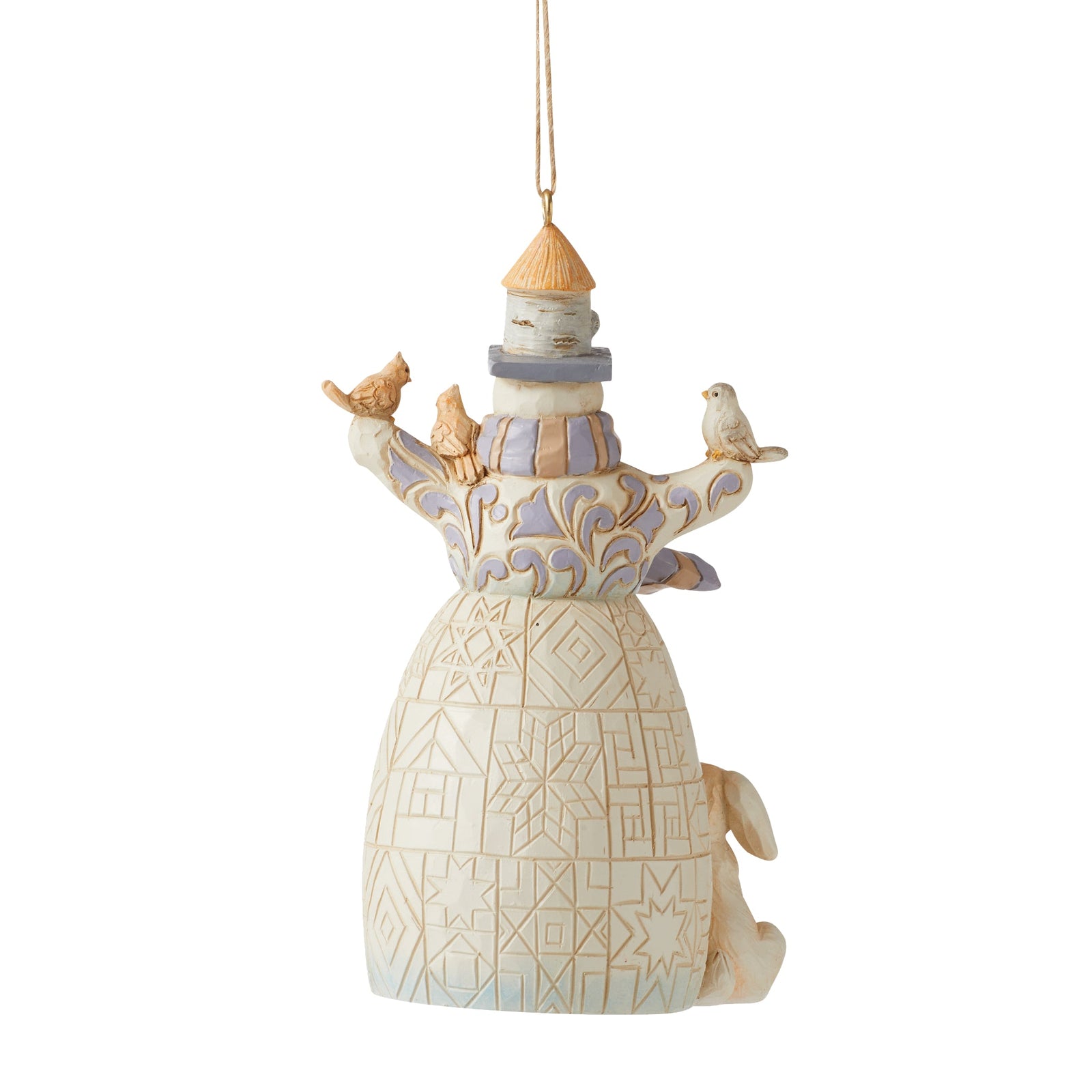 6011632 - Jim Shore - Heartwood creek 'White Woodland Snowman with Animals Hanging Ornament N' 2022