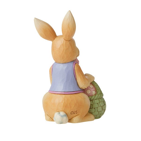 Jim Shore 'Osterhase mit Osterkorb - Bunny with Easter Basket mini 9cm' 2021-6010275