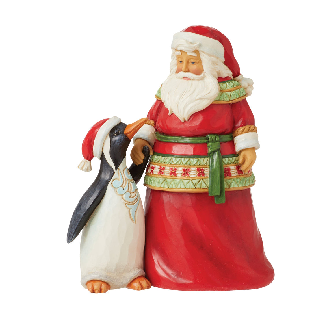 Jim Shore Santa 'Kleiner Weihnachtsmann mit Freund 13cm' 2023-6012967