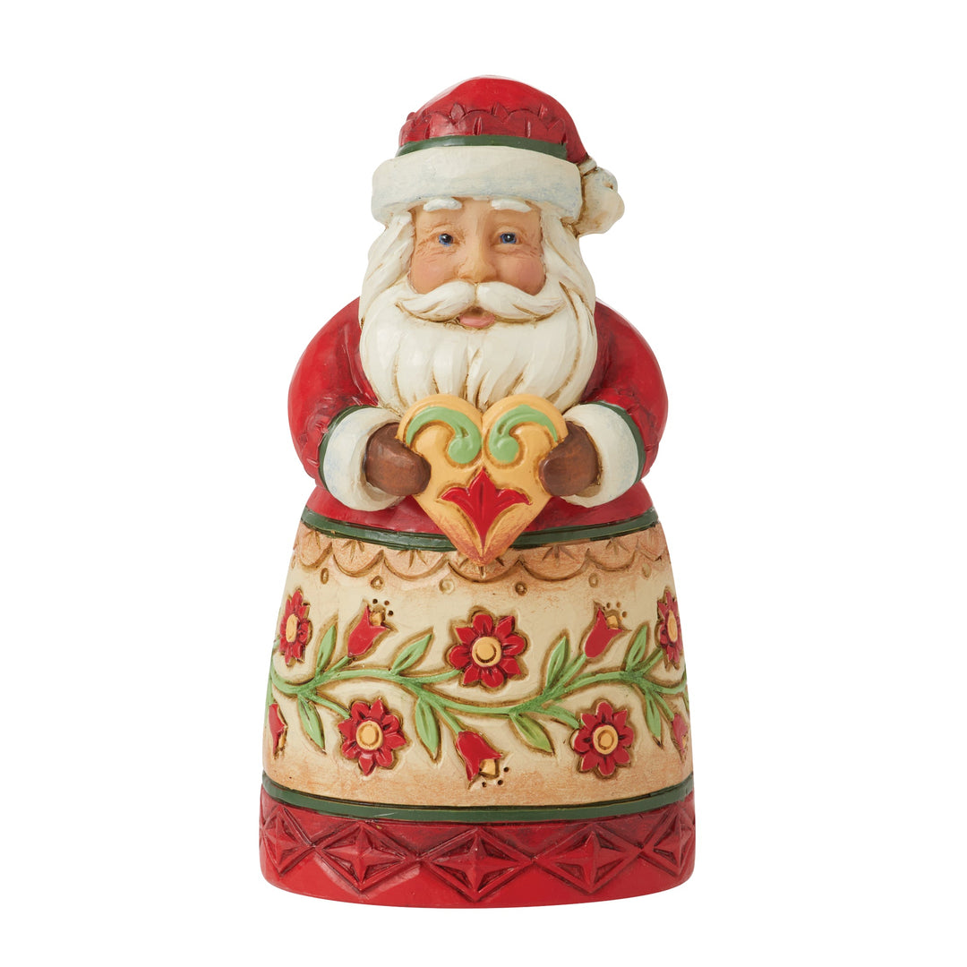 Jim Shore Santa 'Weihnachtsmann mit Herz Mini-Figur - 9,5cm' 2023-6012959