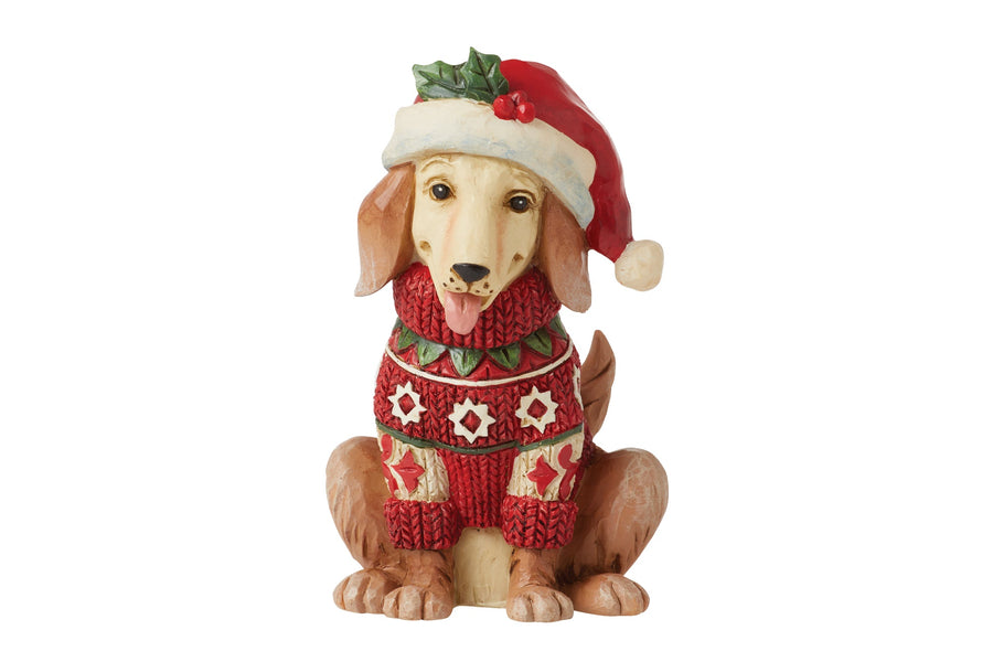 Jim Shore Tiere 'Weihnachtshund Hund Mini - 9,0cm' 2023-6012962