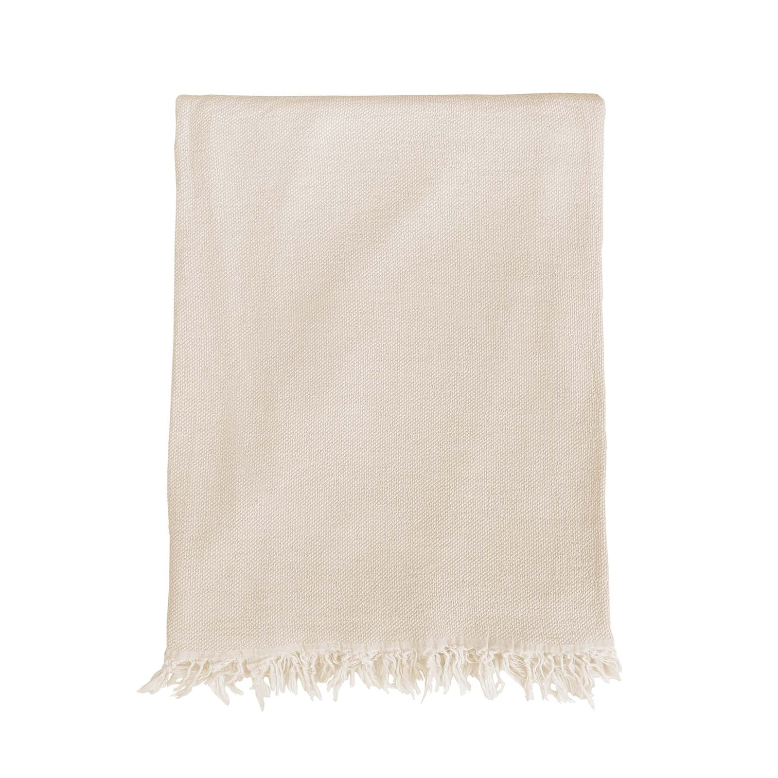 KLI - 272501 - KLIPPAN - Boheme hellbeige, gewebte Decke, 5% Kaschmir, 95% Baumwolle, 170x130cm