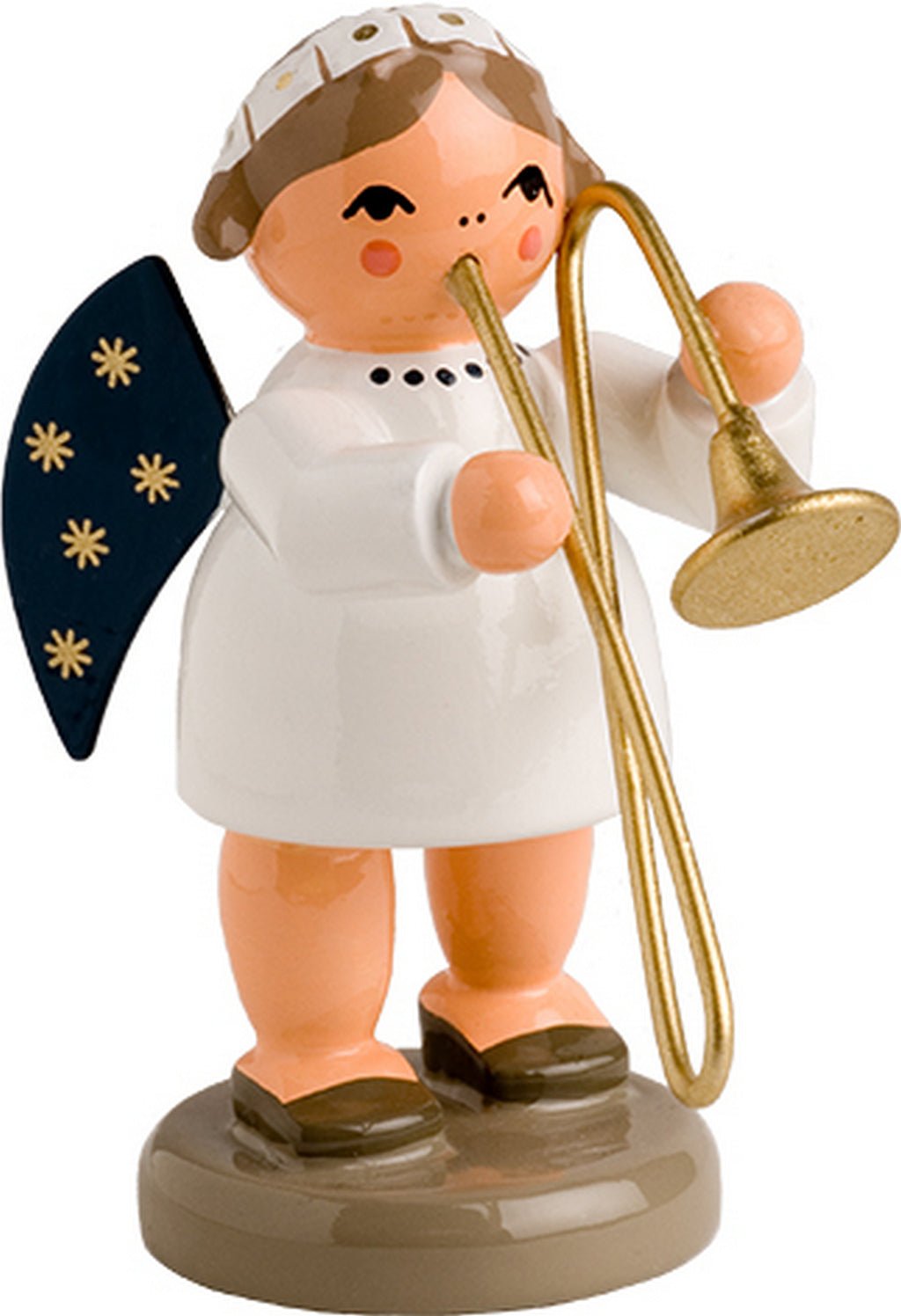 KWO - 75655 - KWO - Engel mit Posaune, Holzkunst, 5cm