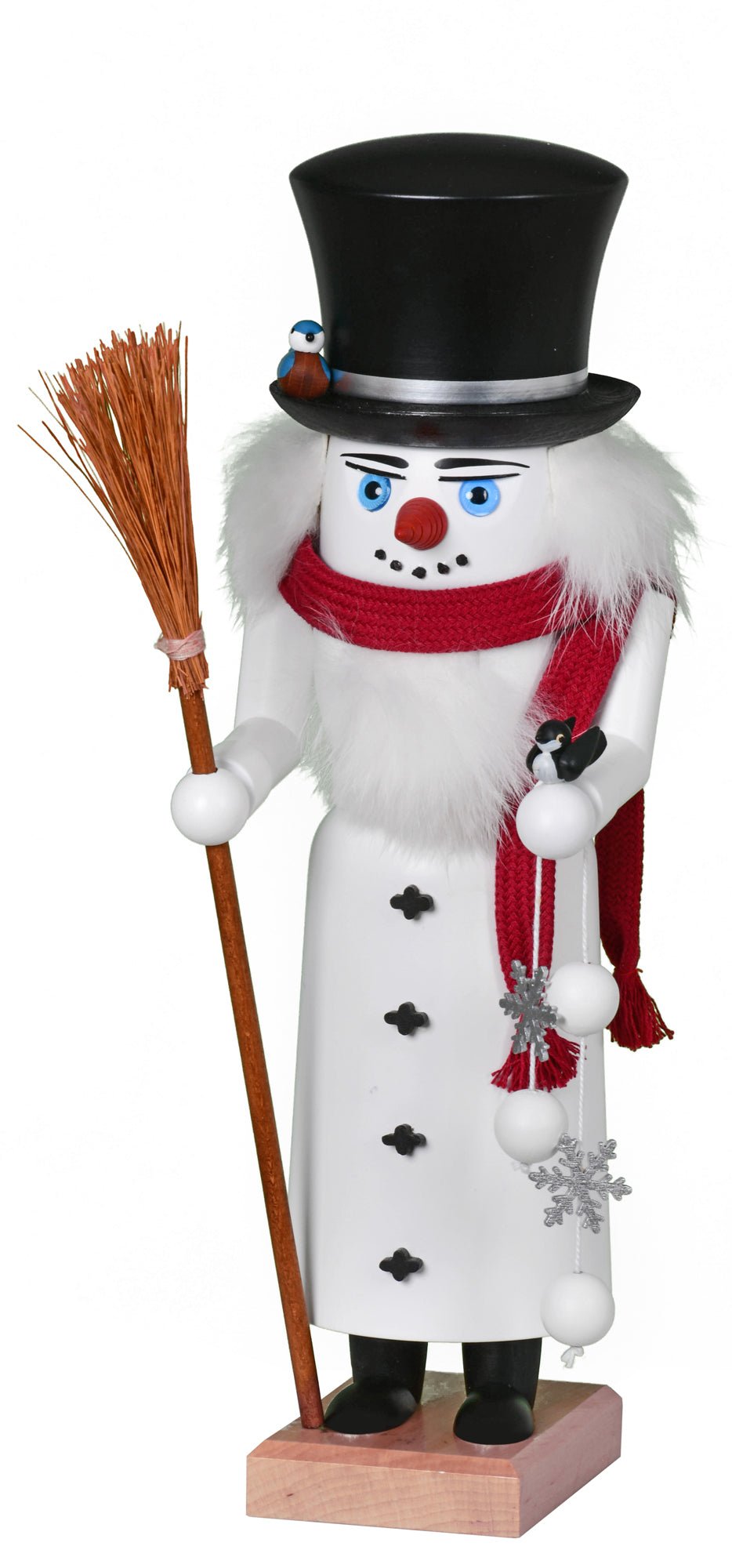 KWO - 19368 - KWO - Nussknacker Schneemann, Holzkunst, 29cm
