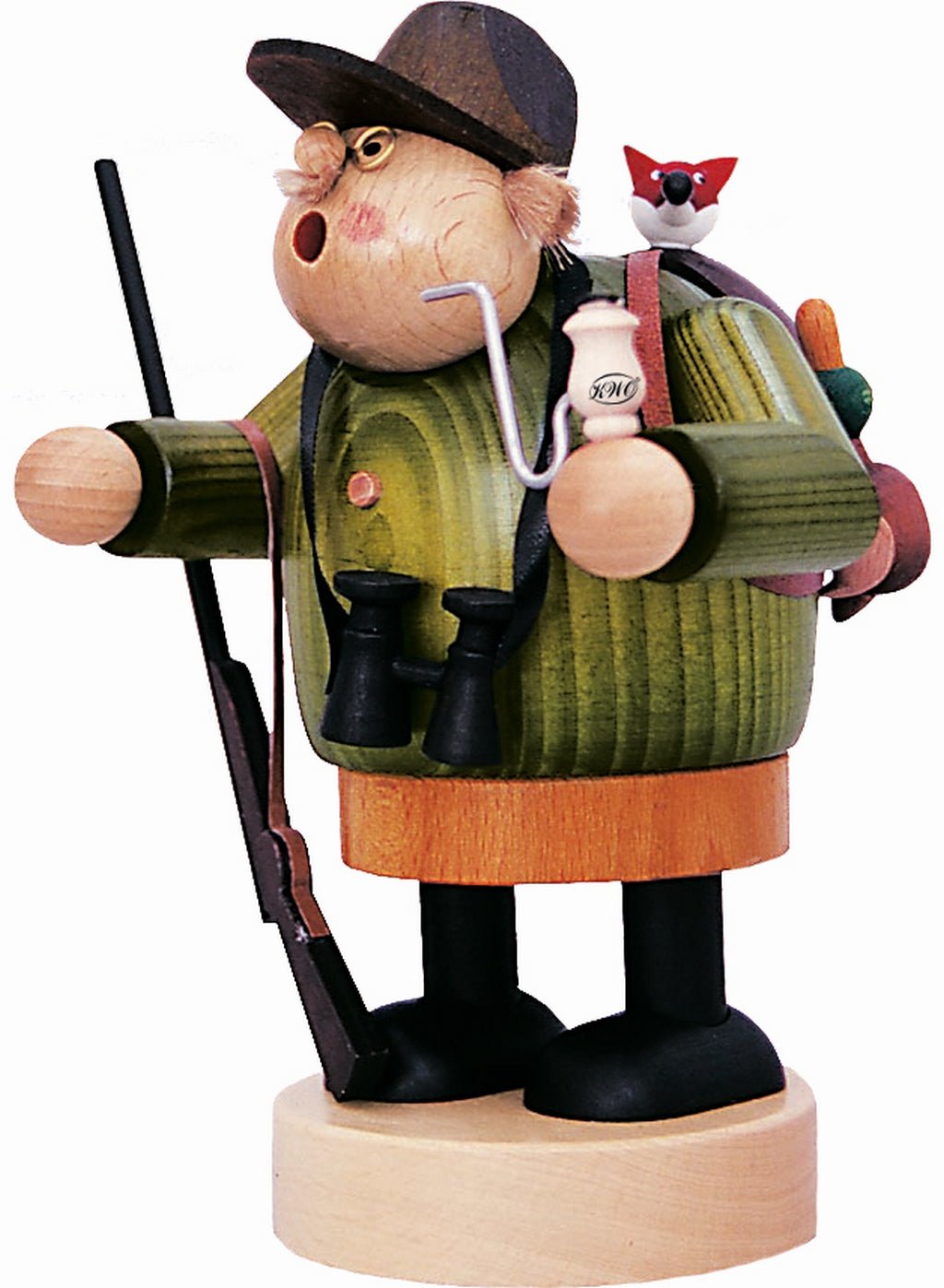 KWO - 21515 - KWO - Räuchermann Jäger, Holzkunst, 19cm
