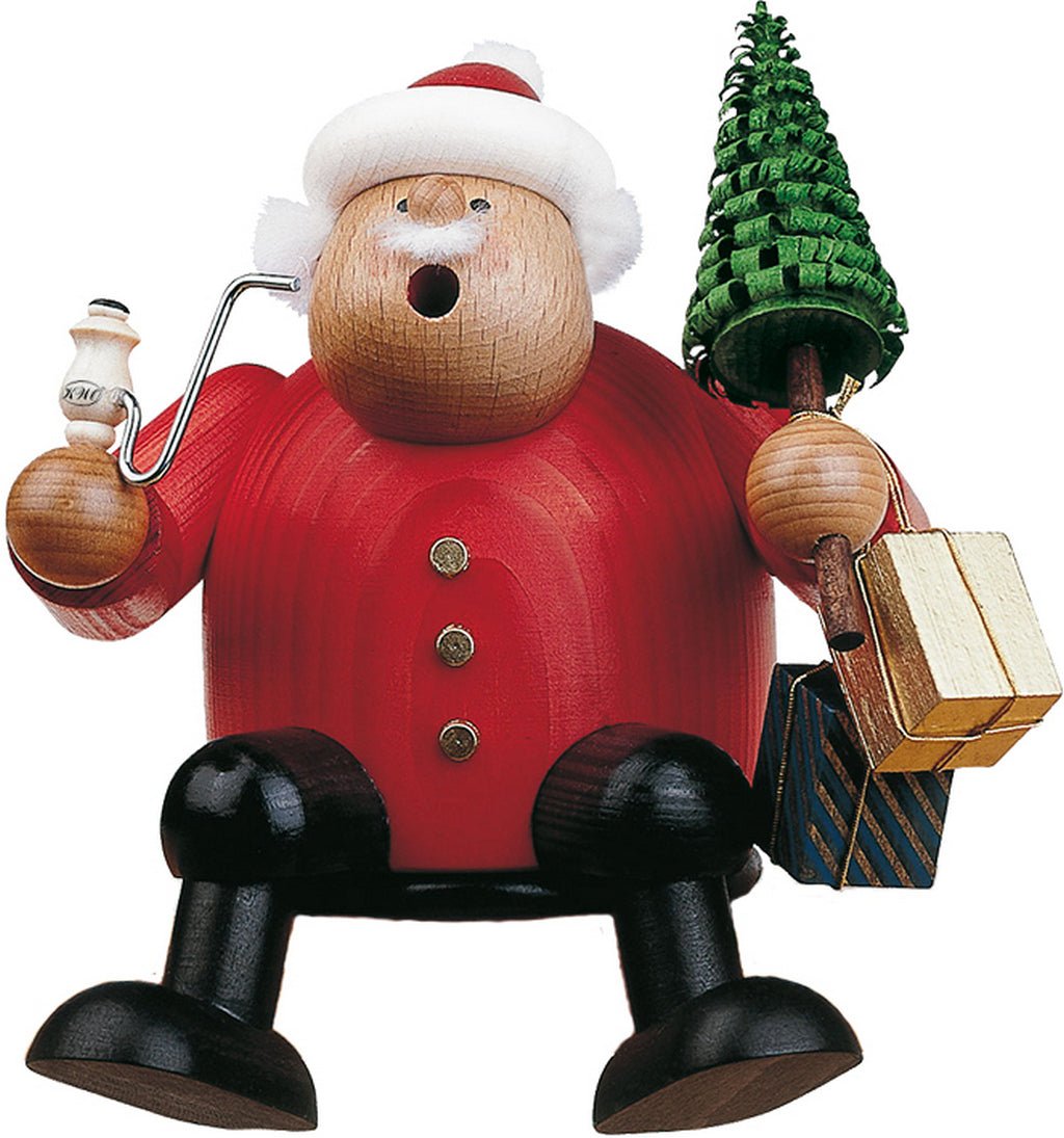 KWO - 21559 - KWO - Räuchermann Kantenhocker Weihnachtsmann, Holzkunst, 15cm