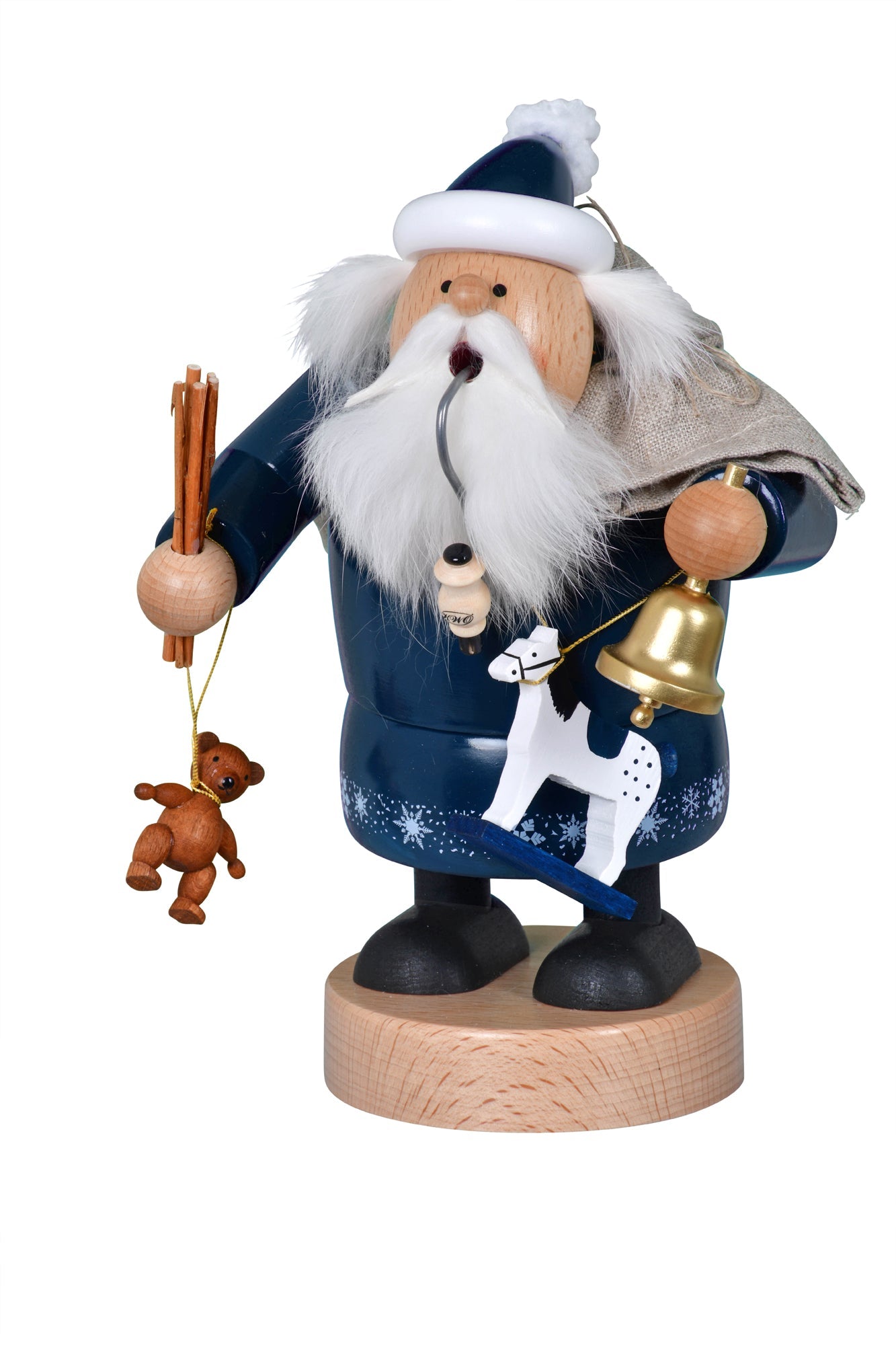 KWO - 21434 - KWO - Räuchermann Knecht Ruprecht, Holzkunst, 20cm