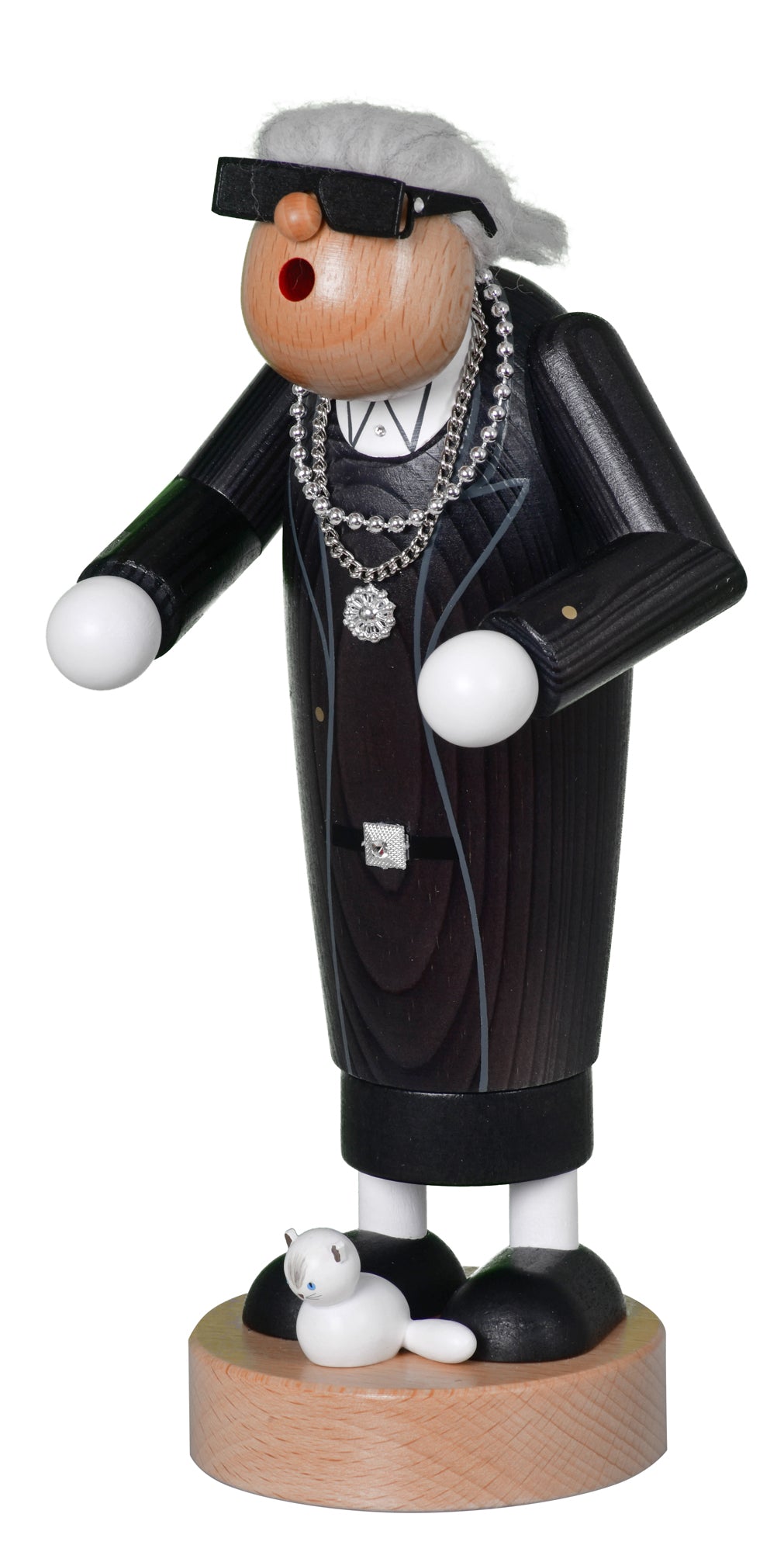 KWO - 21745 - KWO - Räuchermann Modezar, Holzkunst, 24cm