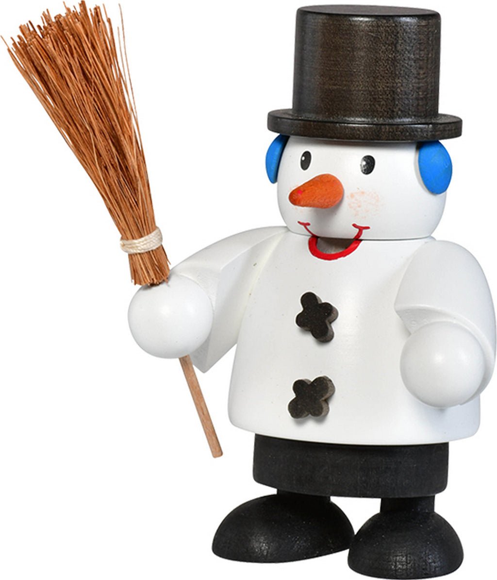 KWO - 25036 - KWO - Räuchermann Schneemann, mini, Holzkunst, 10cm