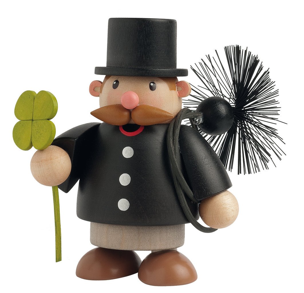 KWO - 25009 - KWO - Räuchermann Schornsteinfeger, mini, Holzkunst, 10cm
