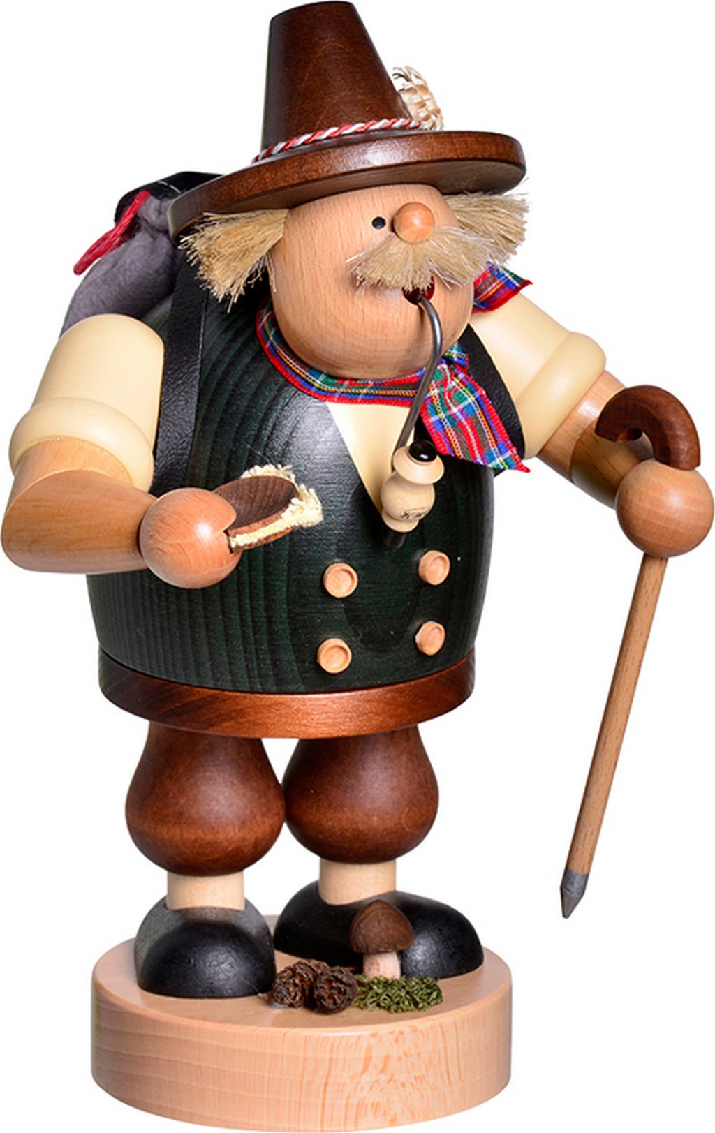 KWO - 21462 - KWO - Räuchermann Wanderer, Holzkunst, 21,5cm