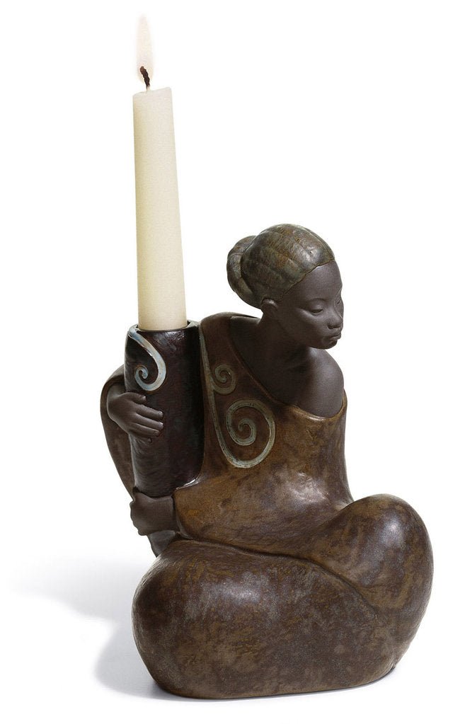 LLADRO® Figur »Afrikanerin mit Kerzenhalter Krug« 01012500-010-12500