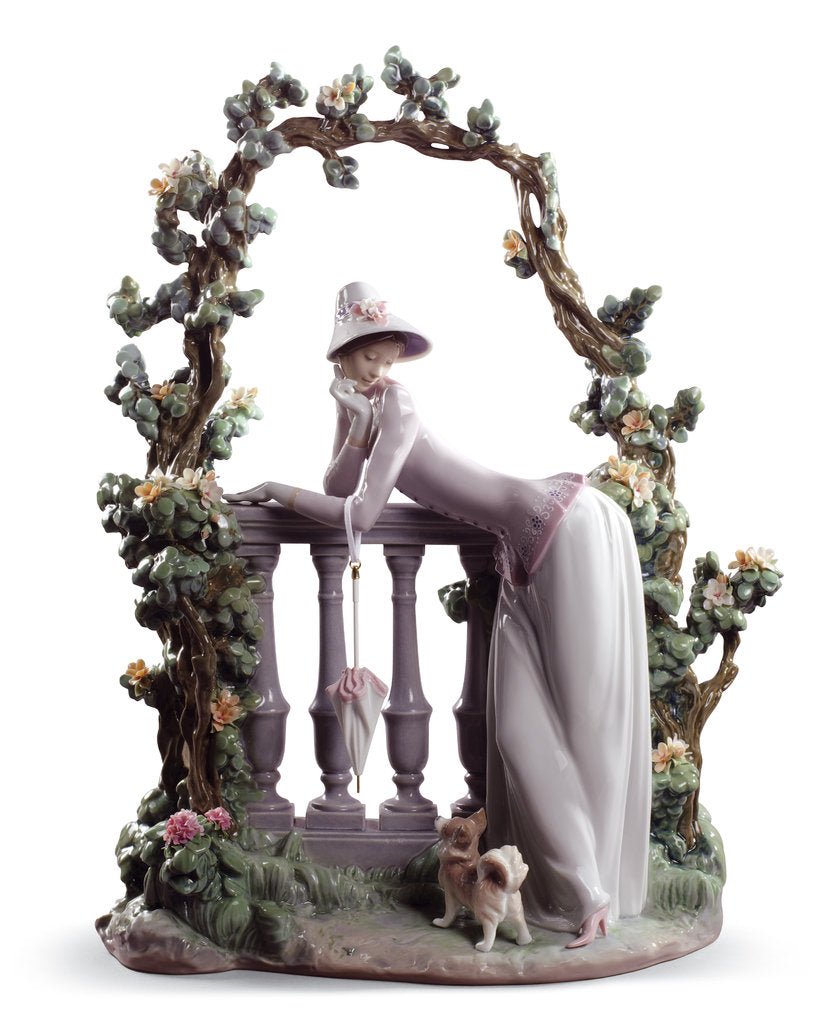 010 - 08680 - LLADRO® Figur »Dame auf dem Balkon« 49 cm 01008680
