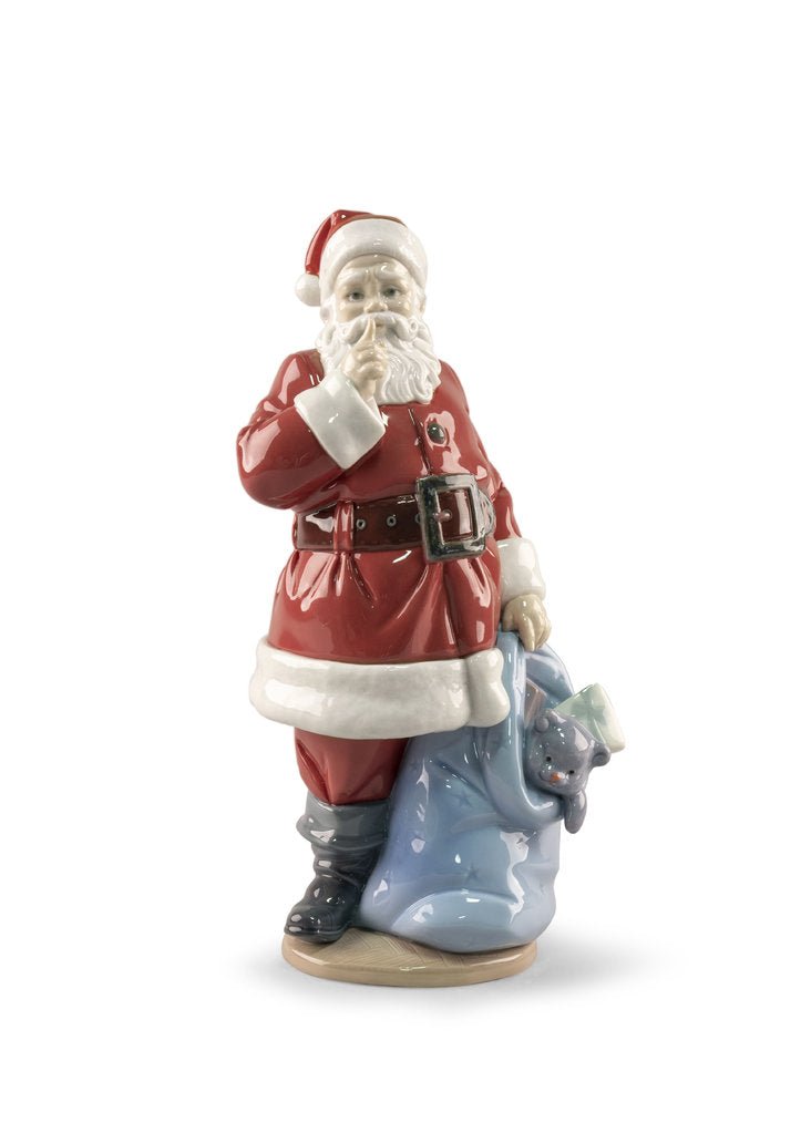 LLADRO® Figur 'Der Weihnachtsmann ist da - Santa is here Figurine 33cm' 01009485-010-09485