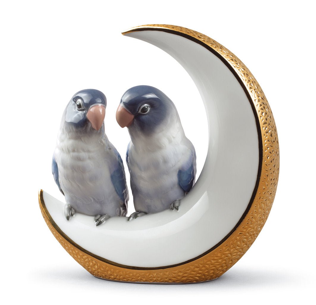 010 - 08788 - LLADRO® Figur »Flieg Mich Zum Mond (Goldene Hochzeit) 16 cm« 01008788