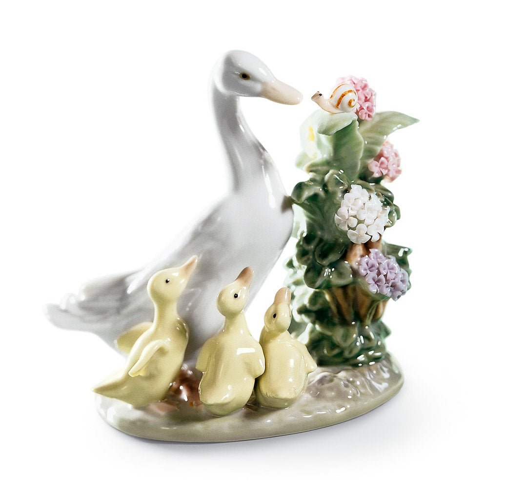 010 - 01439 - LLADRO® Figur »Gänse mit Schnecke« 01001439