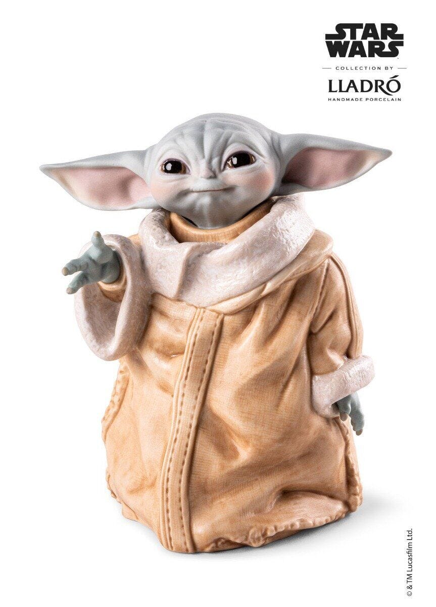 010 - 09422 - LLADRO® Figur Grogu Sculpture - Star Wars 15x14x11cm 01009422 2023