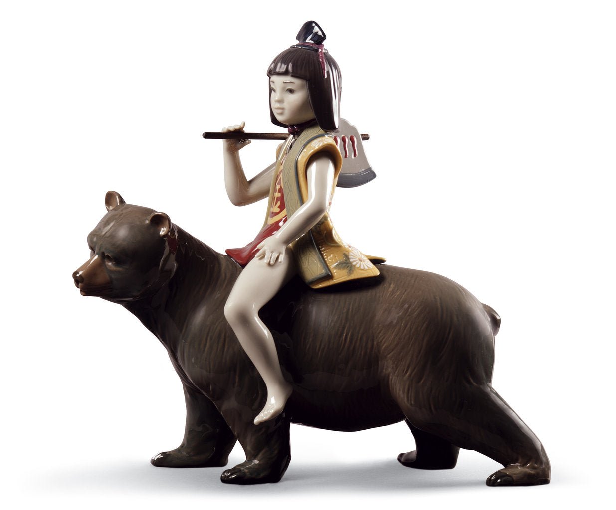 010 - 08687 - LLADRO® Figur »Kintaro Und der Bär 30 cm Figur »limitiert e Edition 3500 Stück« 01008687