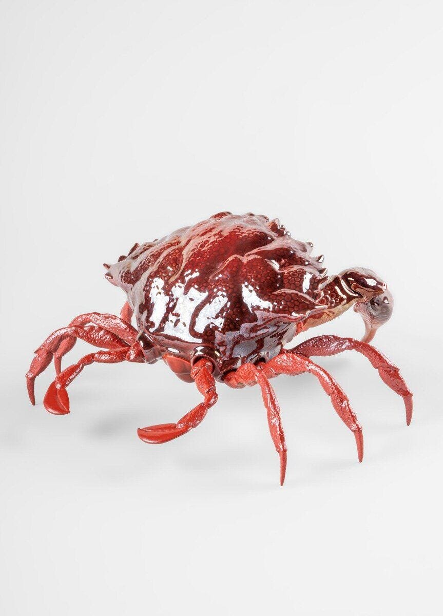 LLADRO® Figur Krabbe Sculpture rot 14x28x28cm 01009694 2023-010-09694