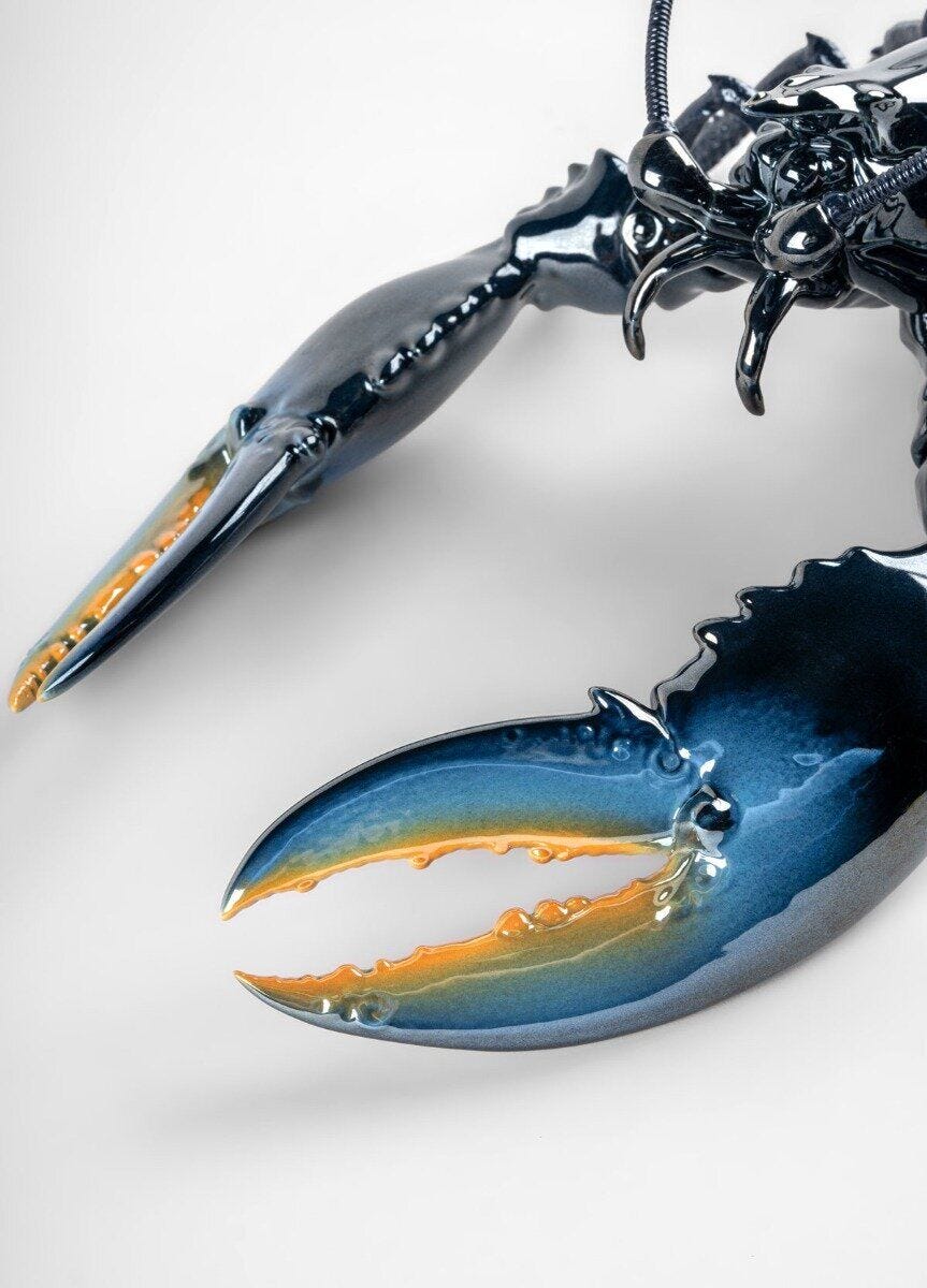 010 - 09693 - LLADRO® Figur Lobster Sculpture blau 13x45x22cm 01009693 2023