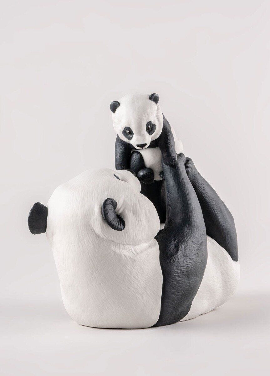 010 - 09685 - LLADRO® Figur Mama Panda 25x30x16cm 01009685 2023