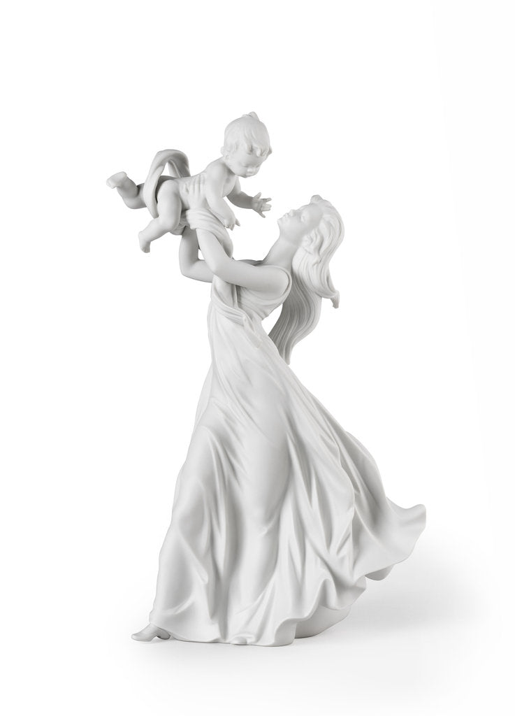 LLADRO® Figur 'My Little Sweetie Mother Figurine. Matte White - 46cm' 01009430-010-09430